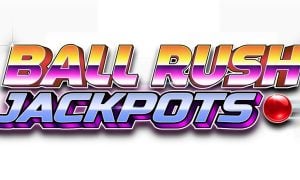 Colorful Logo for Caesars' New Online Casino Game: Ball Rush Jackpots