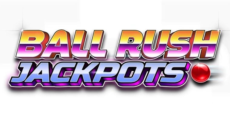 Colorful Logo for Caesars' New Online Casino Game: Ball Rush Jackpots