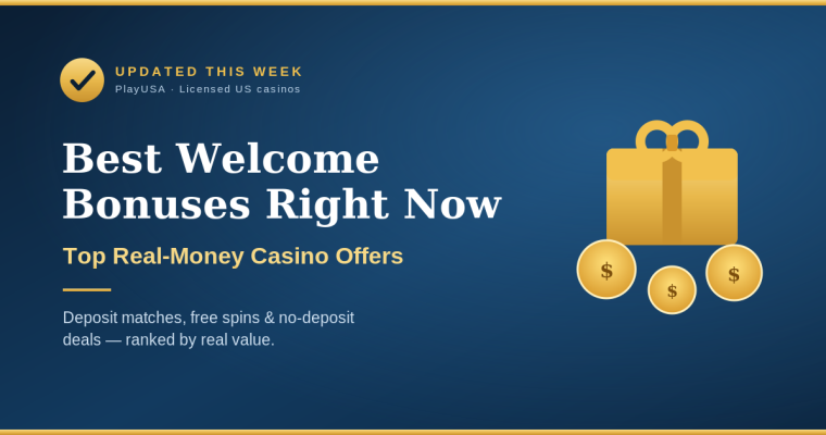Casino welcome bonuses