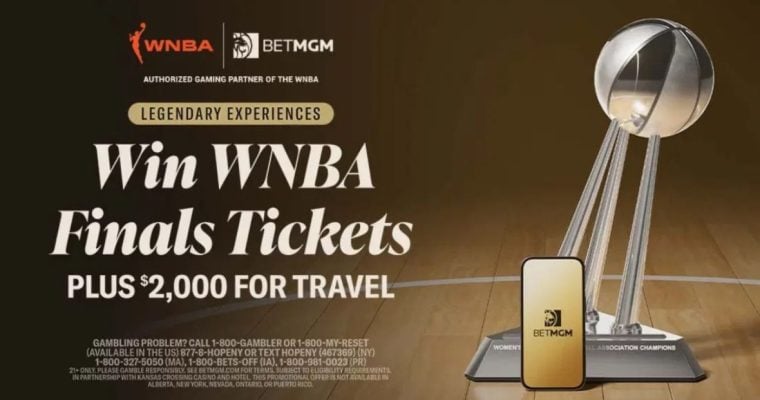 Win WNBA Finals Tickets BetMGM Sweepstakes Promo Image August-September 2026