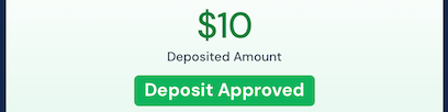 Deposit tested. icon