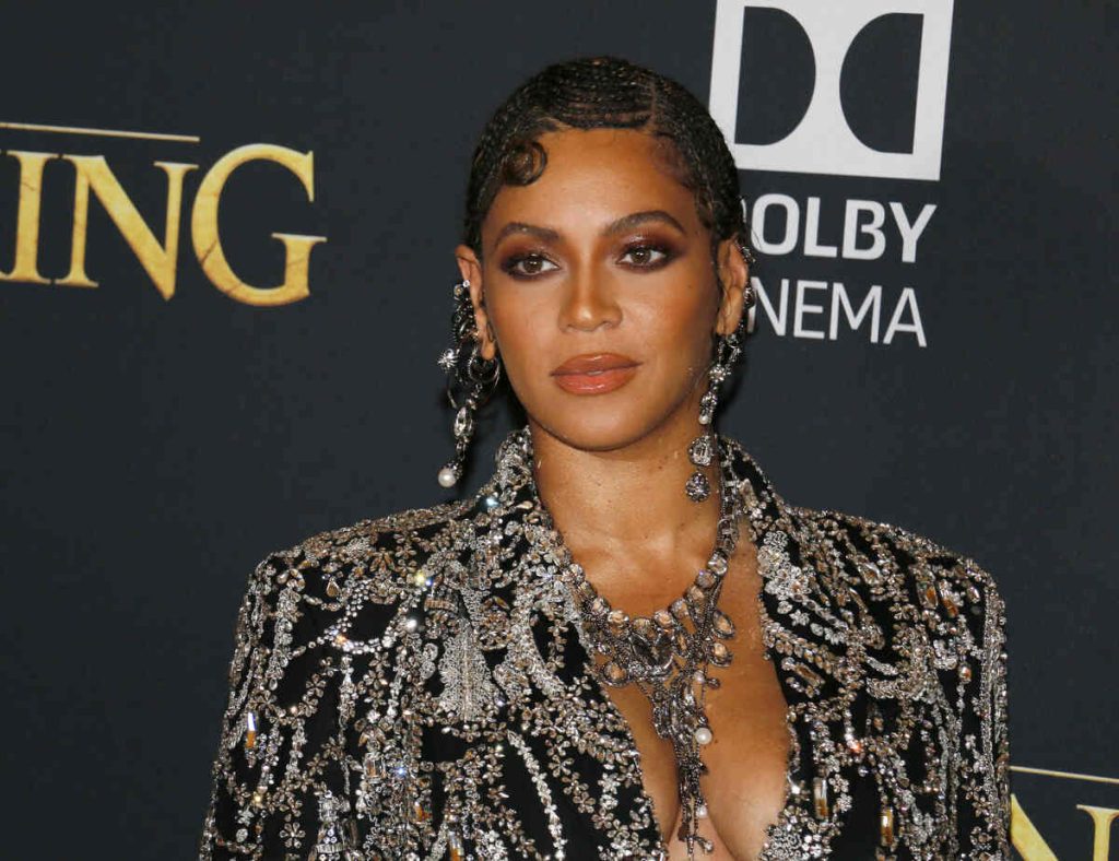 Beyonce at the World premiere of 'The Lion King' held at the Dolby Theatre in Hollywood, USA