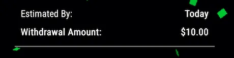 Withdrawal tested. icon