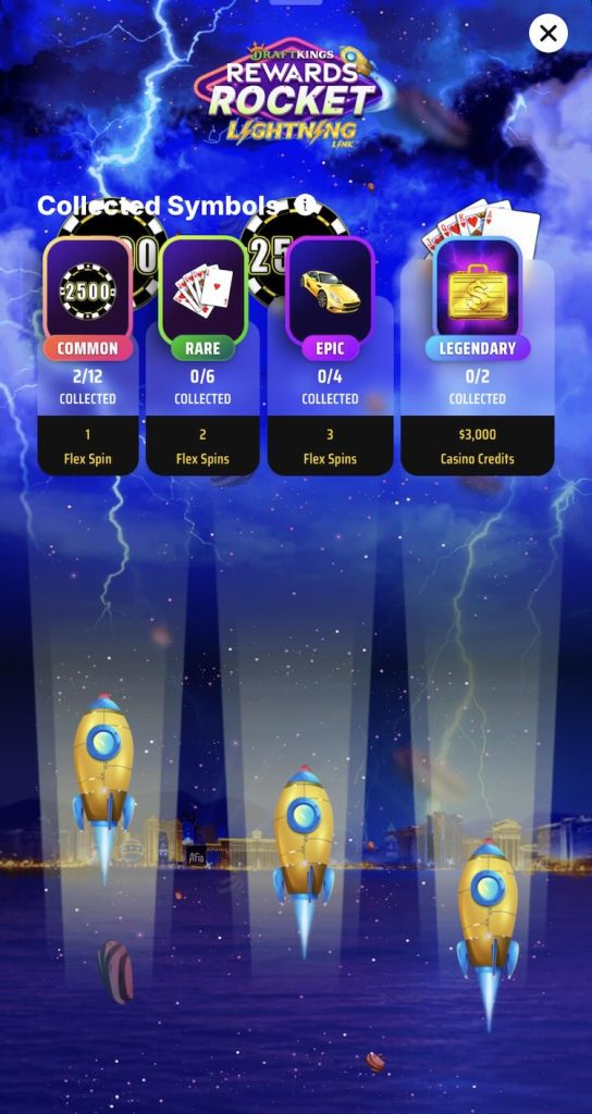 DraftKings reward rocket test