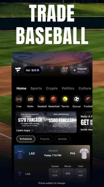 Fanatics Markets baseball trades