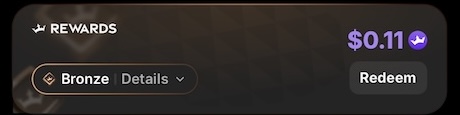 Existing-user perks collected. icon