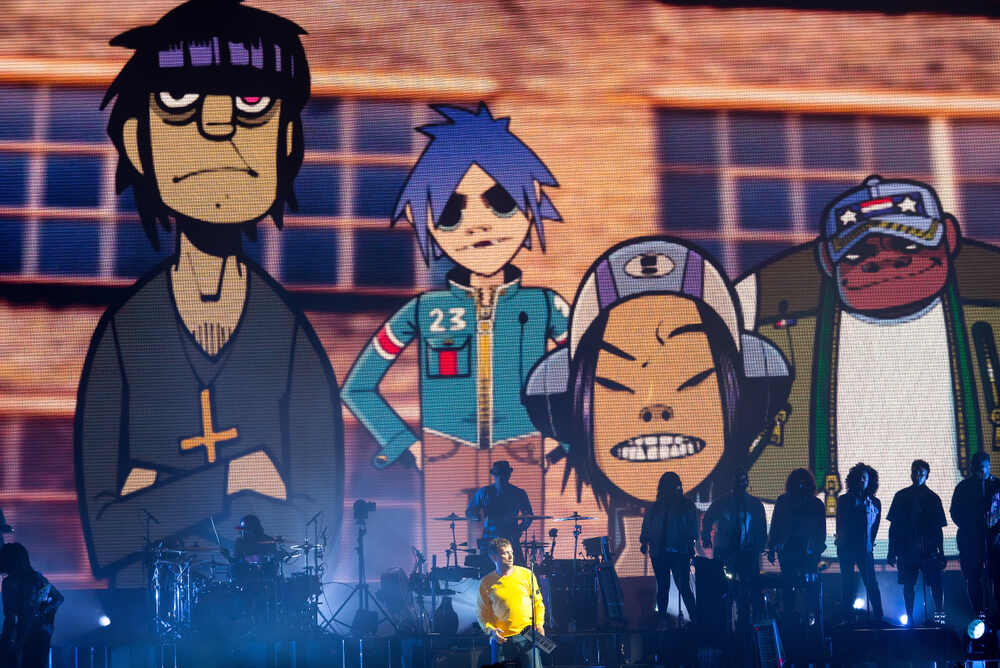 Gorillaz perform in concert at Sonar Festival in Barcelona, Spain