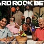 Hard Rock Bet Ad Campaign Featuring Celebrities and Sports Stars Sitting In Front Of Luxury House