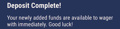 Deposit tested. icon