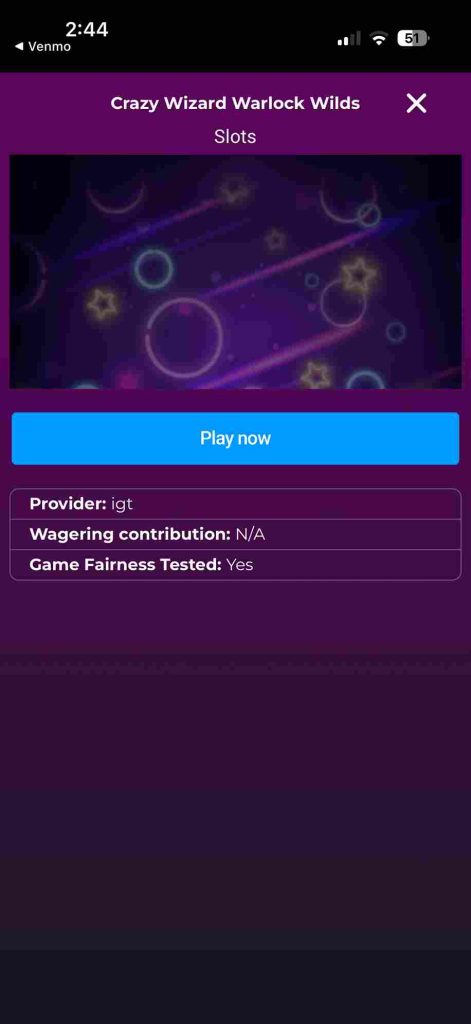 Stardust Slot information page