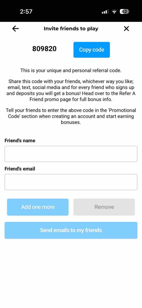 Stardust Refer a friend