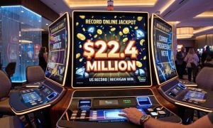 Slot Machine Says Record Online Jackpot $22.4 Million