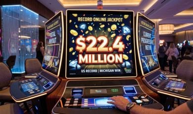 Slot Machine Says Record Online Jackpot $22.4 Million