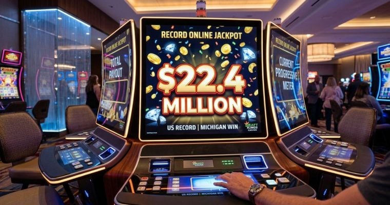 Slot Machine Says Record Online Jackpot $22.4 Million