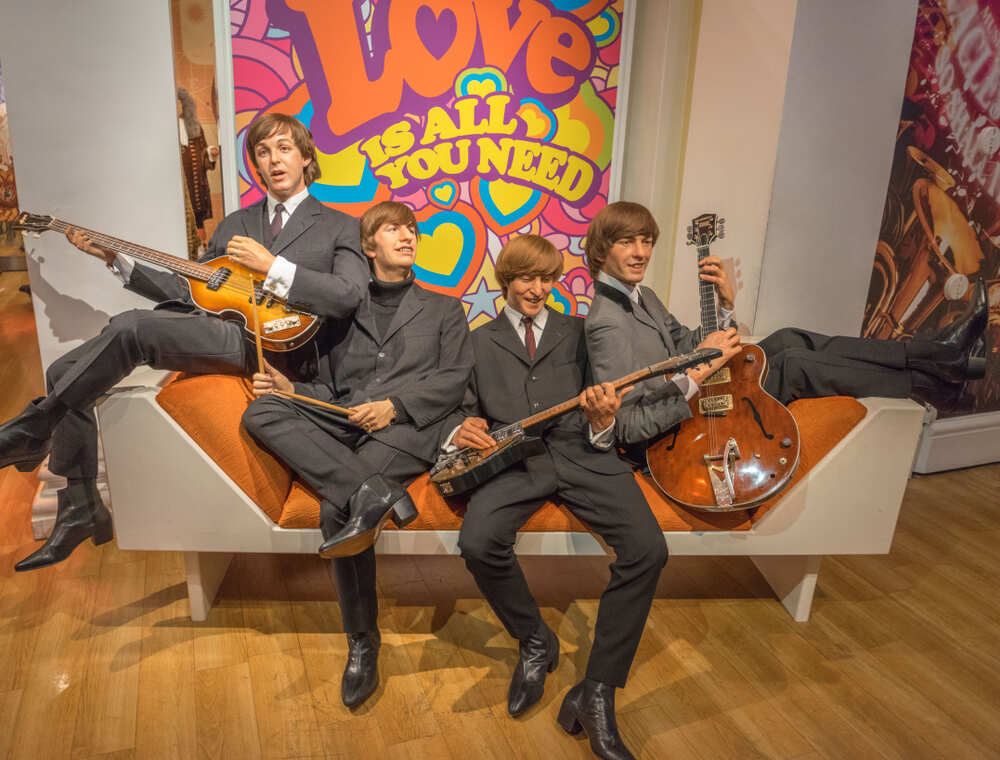 Lifelike models of The Beatles at Madame Tussaud’s Waxwork Museum