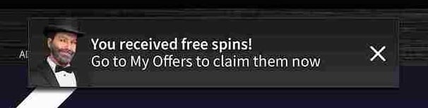Sign-up bonus claimed.  icon