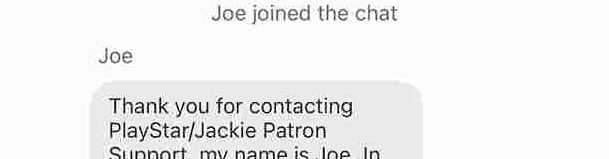 Live chat contacted. icon