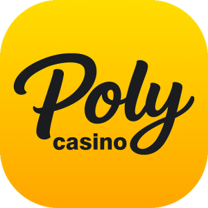 Yellow and Black Poly Casino Logo