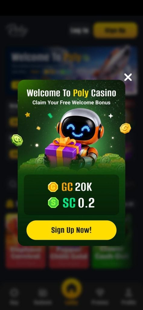 Poly Casino no deposit bonus