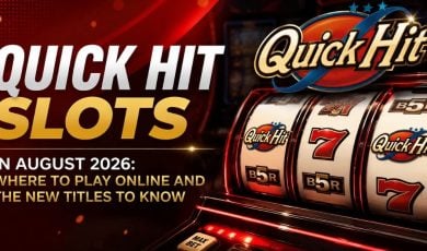 Slot Machine Reels With Red 7's and Quick Hit Slots in August 2026