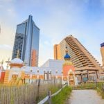 Atlantic City Casinos Sit at the Beachfront with Sandy Path