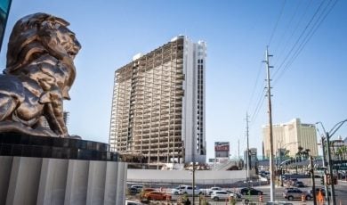 Bally’s has revised its Tropicana Las Vegas redevelopment plan, replacing a casino-resort concept with entertainment, dining and retail.
