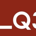 Solid Dark Red Background with White Q3 Representing Financial Report for Third Quarter