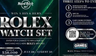 Hard Rock Bet Online Casino Florida Promo to Win a Rolex Watch Set August 2026