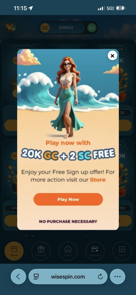 Wisespin Casino Sign Up Bonus