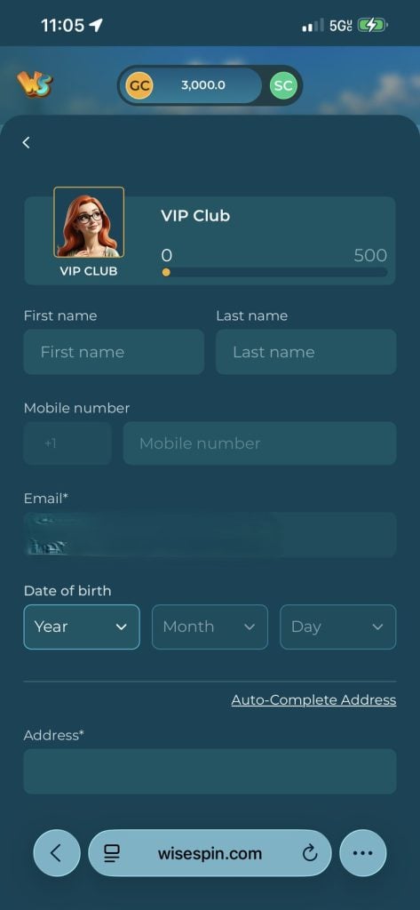 Wisespin Casino VIP Information