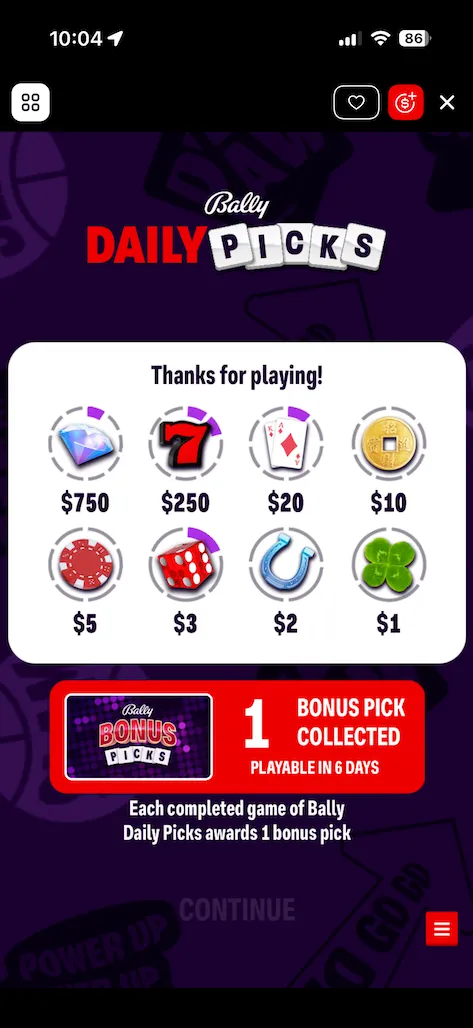 bally bet daily picks