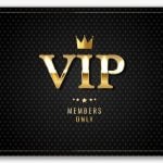 VIP Membership Black Credit Card with Gold Crown