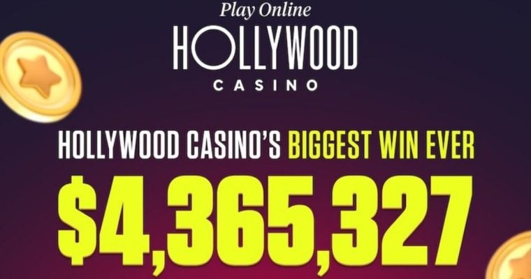 A Pennsylvania Online Casino Player Hit a $4.3 Million Jackpot on Hollywood Casino