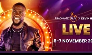 Pragmatic Play Promo Image for an Exclusive Live Dealer Casino Event Hosted by Kevin Hart