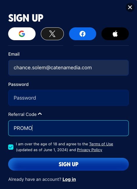 MyPrize Casino promo code entry sign up