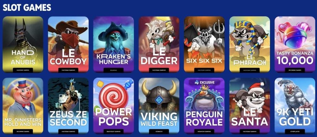 MyPrize Casino slot games list