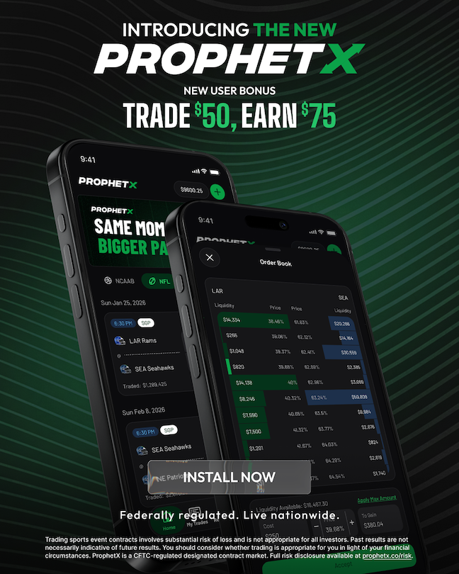 Prophet X New Welcome Offer Sept. 2026