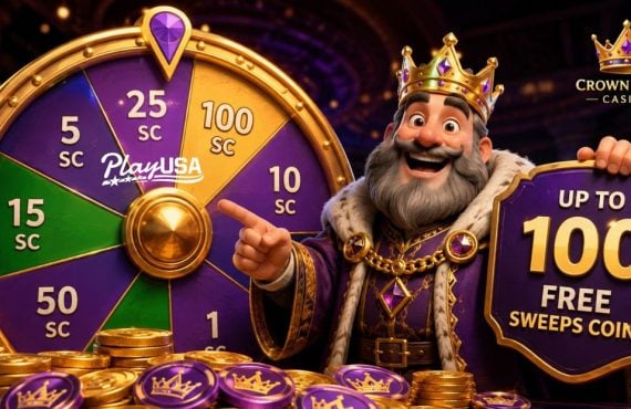 PlayUSA's Exclusive Crown Coins Offer Isn't a Number, It's a Spin