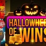 Hallo Wheel of Wins and Vampire Voyage Promo Images with Pulsz Logo October 2026 Promos