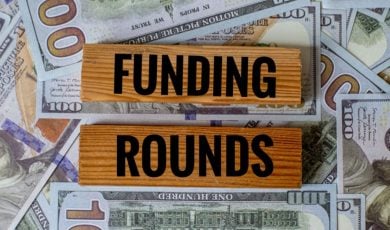 Funding Rounds Wood Blocks on American Banknotes