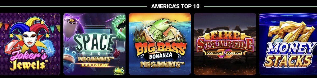 Library scan across slots, tables, and live dealer.  icon
