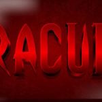 Red Gradient Text Reads Dracula on Dark Red Background