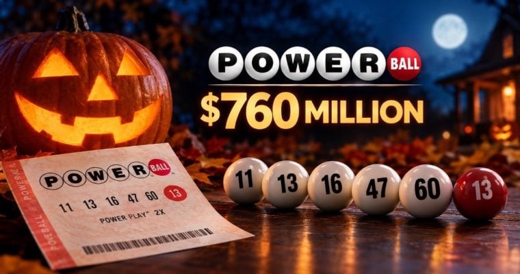 Powerball's Next Drawing on Halloween is $760 Million