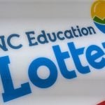 North Carolina Education Lottery Sign Scratch-off Vending Machine At Walmart