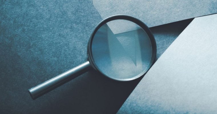 Abstract Image of Magnifying Glass Represents Scrutiny and Investigation