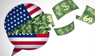 Art Concept of PACS Lobbying and American News Paid Media Bias