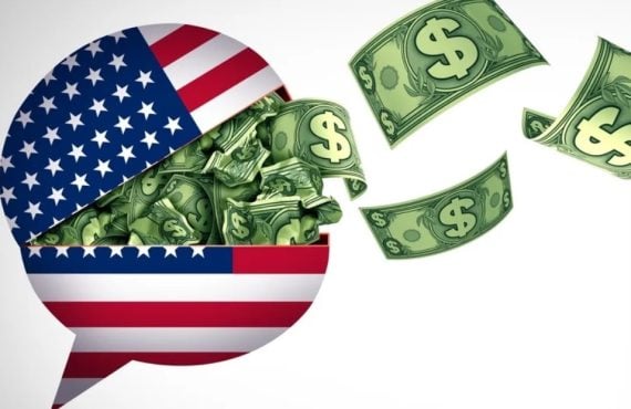 Art Concept of PACS Lobbying and American News Paid Media Bias