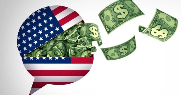 Art Concept of PACS Lobbying and American News Paid Media Bias