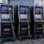 California authorities seized three gambling machines at a Vallejo business, and police arrested three people who had outstanding warrants.