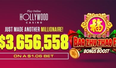 Five weeks after a $4.36 million hit in Pennsylvania, Hollywood Casino's DropZone paid $3.65 million in Michigan ... this time on a $1.06 bet.